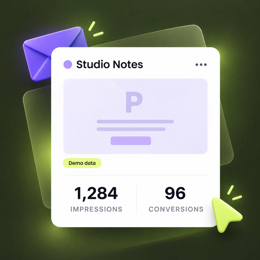 Illustrative popup impressions and conversions using sample demo data.